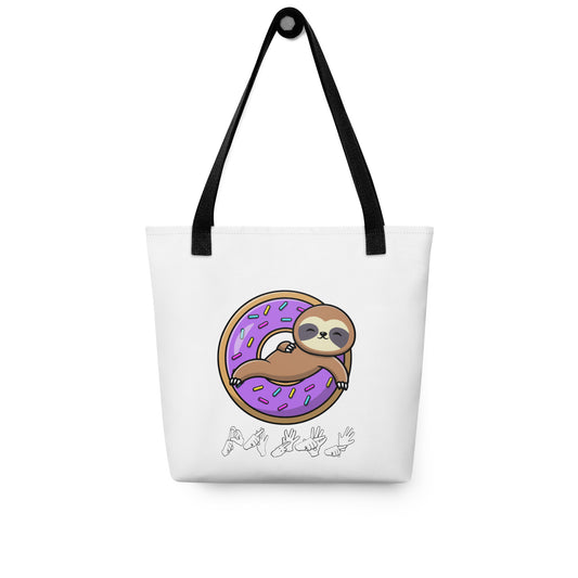 Donut Sloth Tote bag