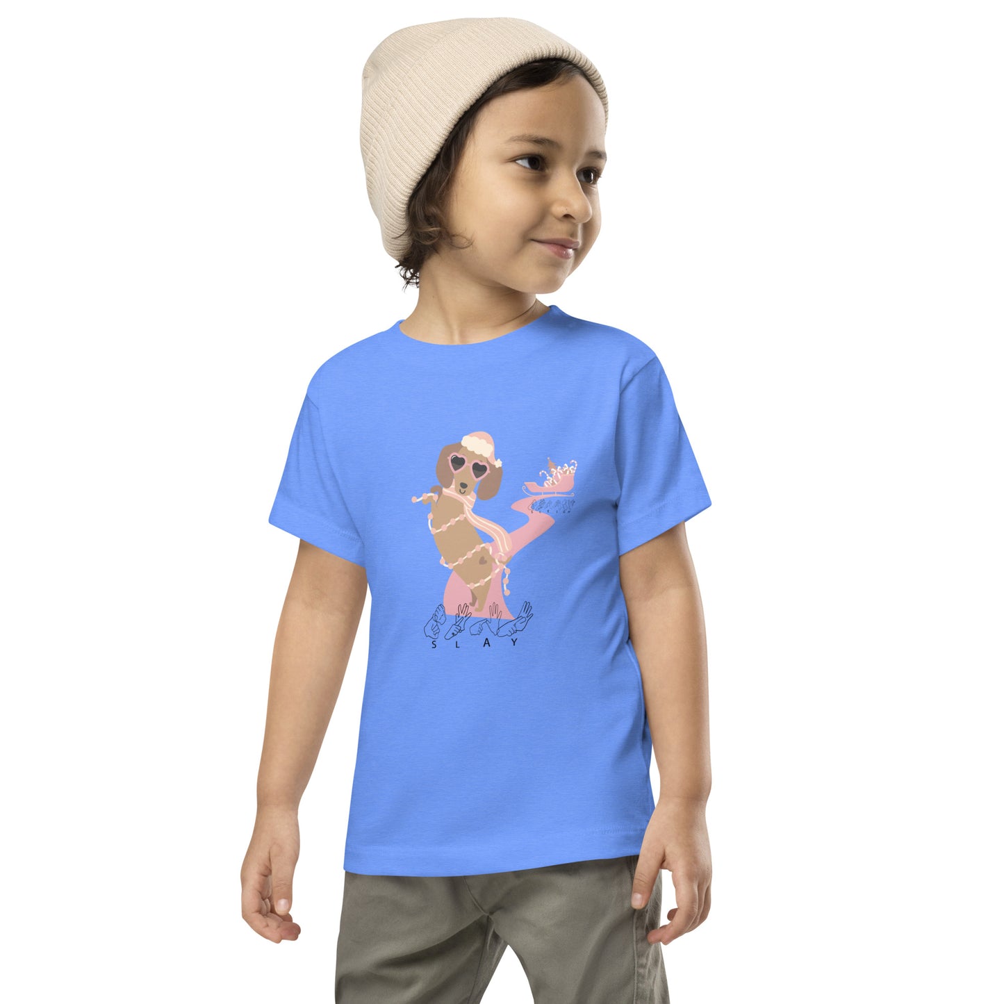 Dachshund is it SLAY or Sleigh Toddler T-Shirt