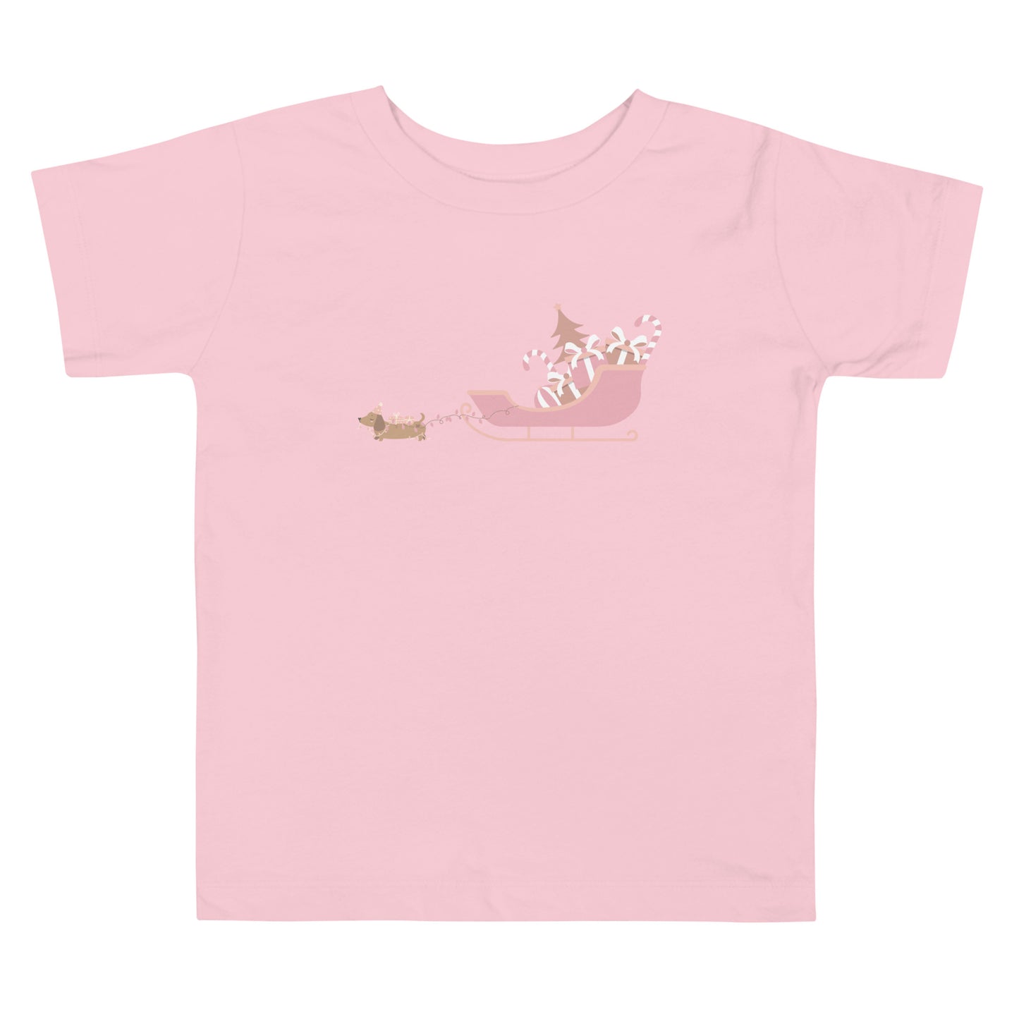 Dachshund Away with the Sleigh Toddler T-Shirt