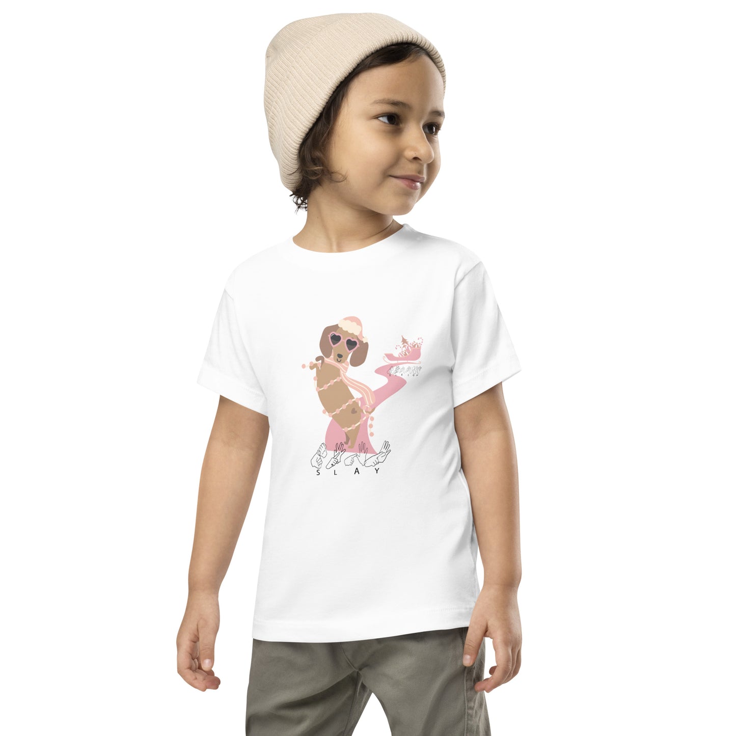 Dachshund is it SLAY or Sleigh Toddler T-Shirt