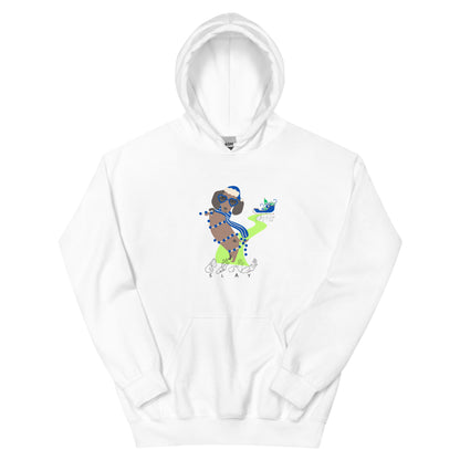 Dachshund is it SLAY or Sleigh Adult Hoodie