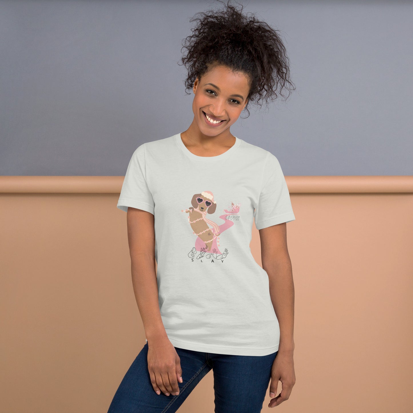 Dachshund is it SLAY or Sleigh Adult T-Shirt