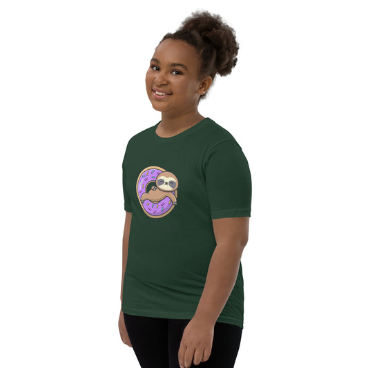 Donut Sloth Teen T-Shirt