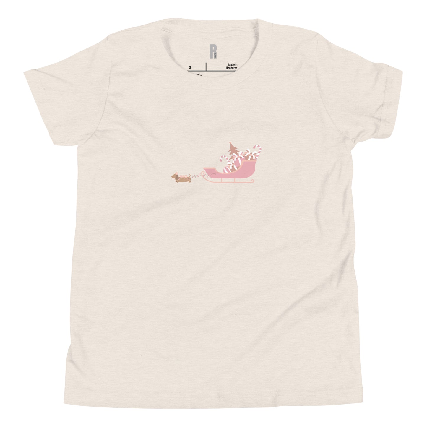 Dachshund Away with the Sleigh Teen T-Shirt