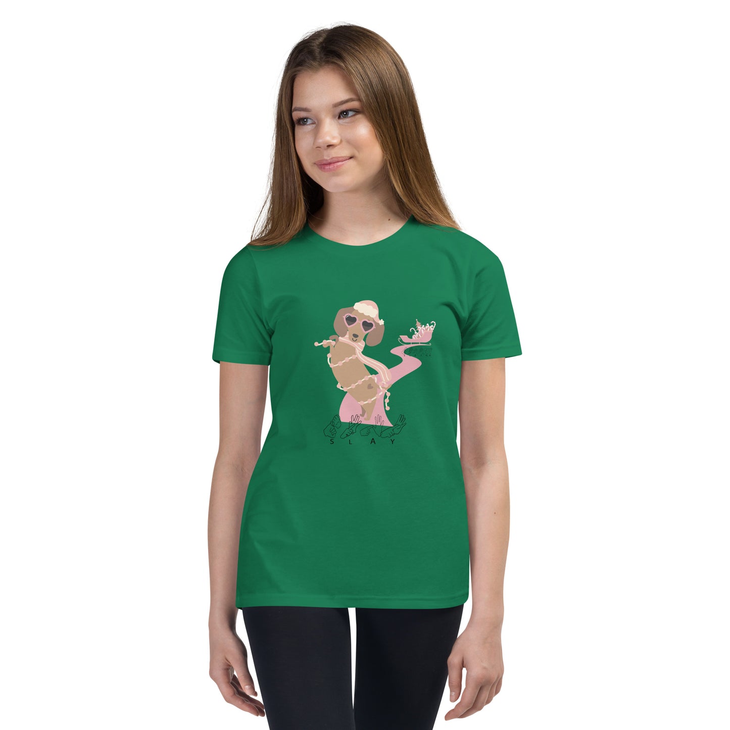 Dachshund is it SLAY or Sleigh Teen T-Shirt