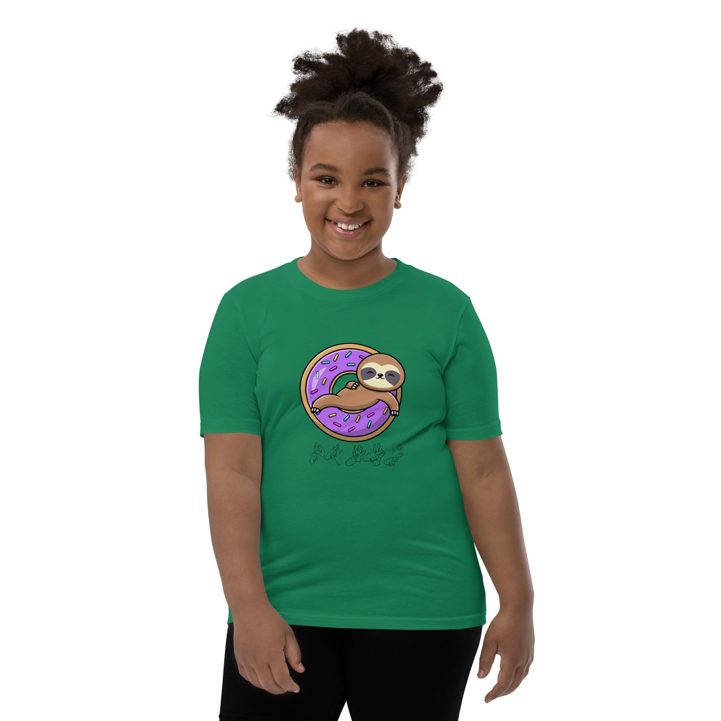 Donut Sloth Teen T-Shirt