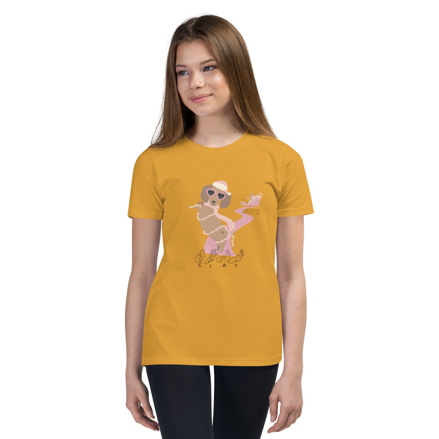 Dachshund is it SLAY or Sleigh Teen T-Shirt