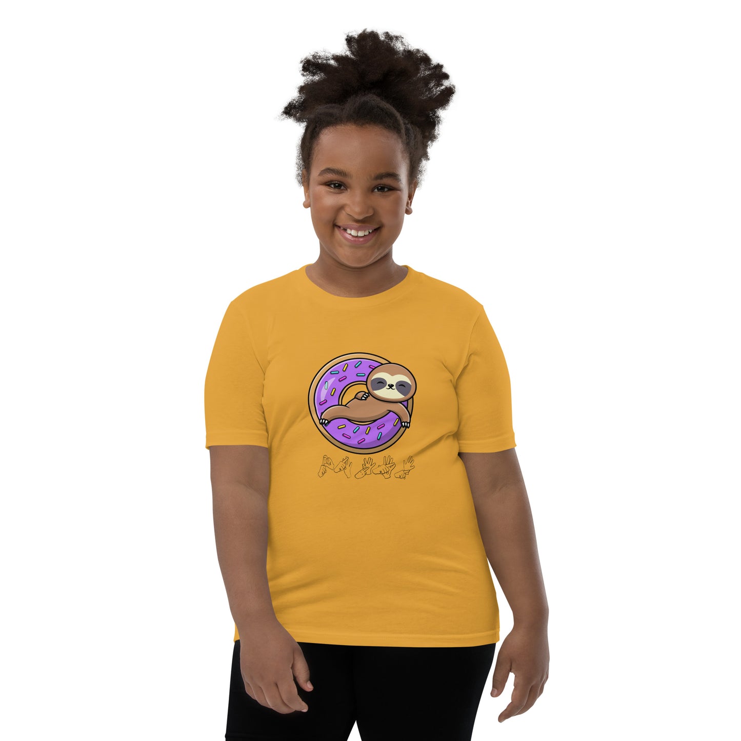 Donut Sloth Teen T-Shirt