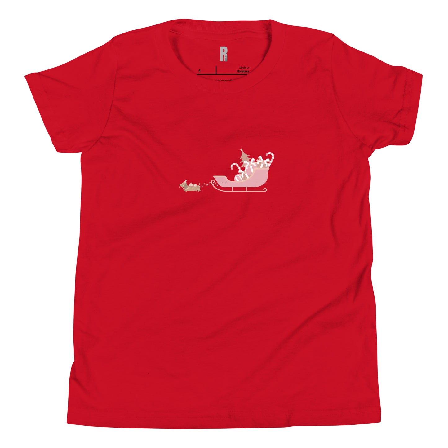 Dachshund Away with the Sleigh Teen T-Shirt