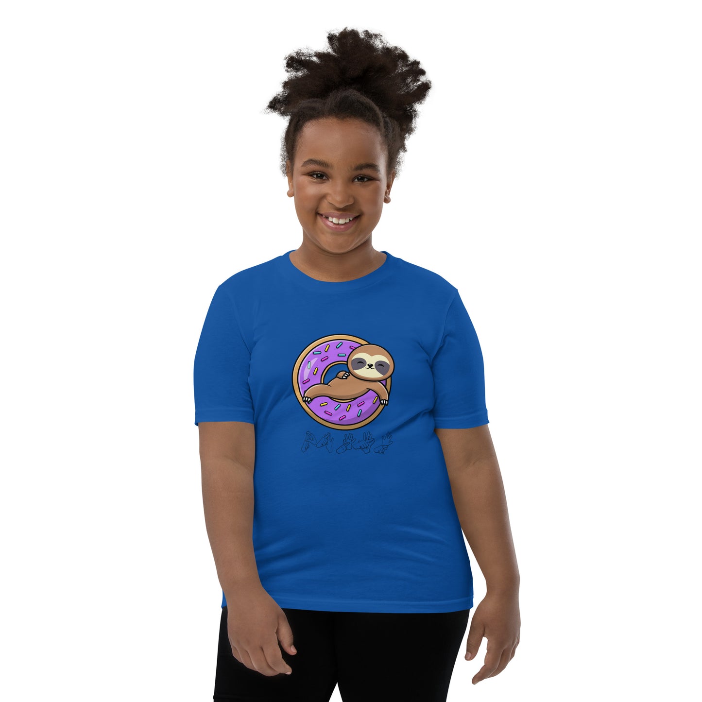 Donut Sloth Teen T-Shirt