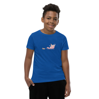 Dachshund Away with the Sleigh Teen T-Shirt