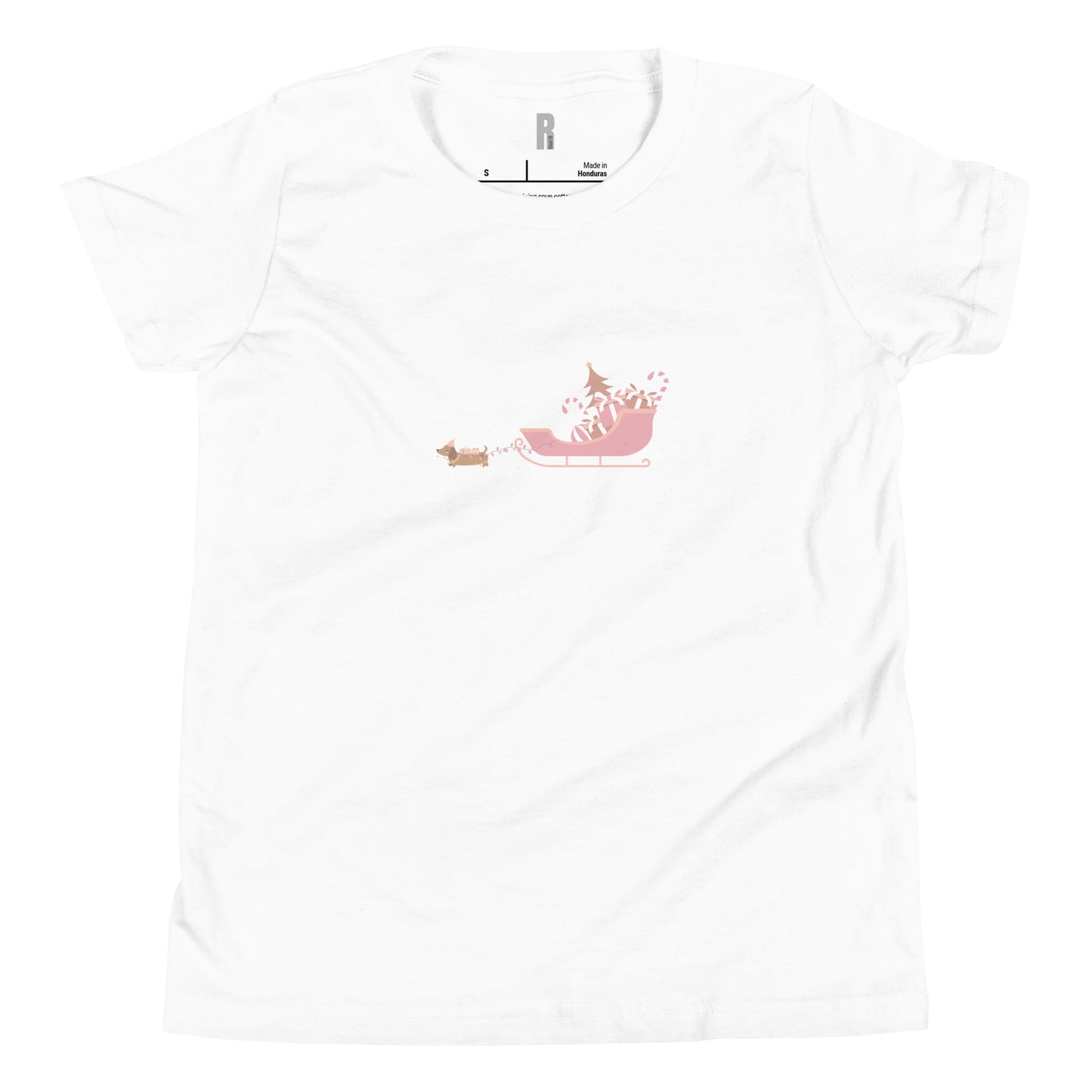 Dachshund Away with the Sleigh Teen T-Shirt